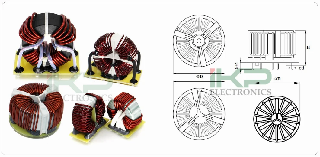 Ikp Electronics 3/4 Φάση Κοινό Τρόπο Νανοκρυσταλλικές Σωλήνες Σφυγμών με Διαφορετικό Μέγεθος
