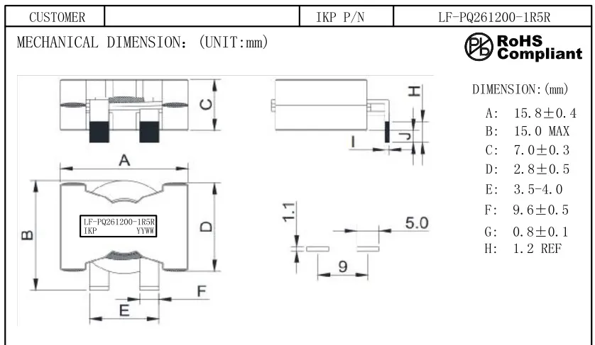 Η Ikp Electronics κατασκευάζει υψηλής συχνότητας επαγωγό ισχύος με επίπεδο σύρμα