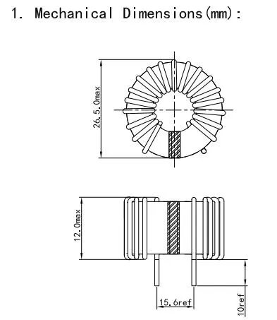 21AWG Τυποποιημένη κοινή λειτουργία επαγωγός πνιγμού για μηχανή συγκόλλησης