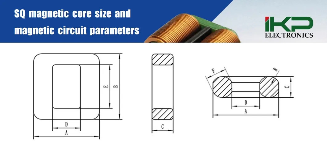 Υψηλής συχνότητας EMI/EMC Ikp Square Core Common Mode Choke Inductors