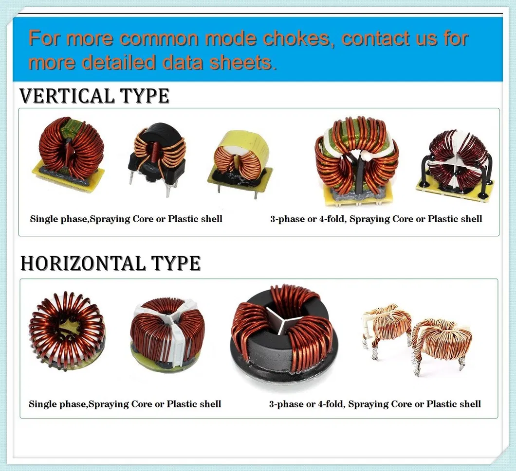 Προσαρμοσμένο σχεδιασμό 15mh Nanocrystalline Core EMC Common Mode Filter Inductor