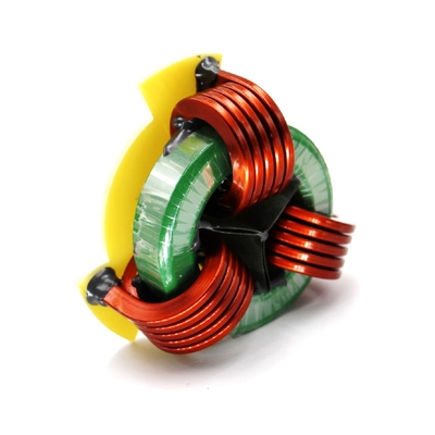 Toroidal  Core Storage Output 3-Phase Power Choke with Flat Wire Vertical Winding