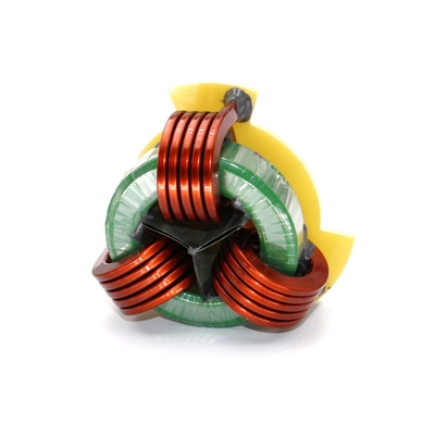 Toroidal  Core Storage Output Three-Phase Power Choke with Flat Wire Vertical Winding