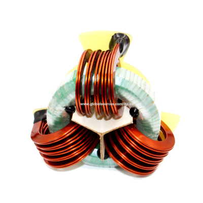 Toroidal Ferrite Core Storage Output 3-Phase Power Choke with Flat Wire Vertical Winding