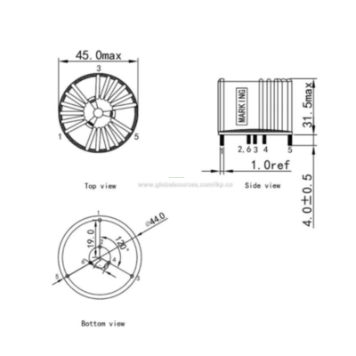 Custom Mn-zn Toroidal Core Common Mode Choke for Mains Power Lines
